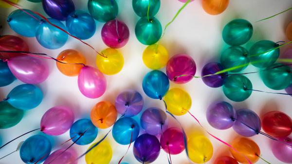 Ballons gonflés à l'hélium