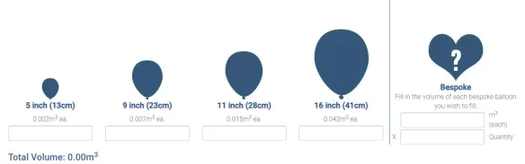 Balloon Gas Calculator