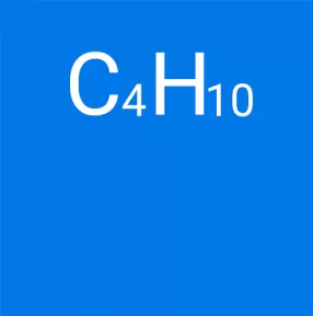 Isobutane molecule