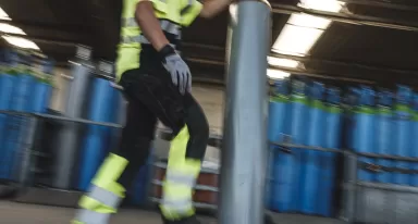 Air Liquide Driver and gas cylinders